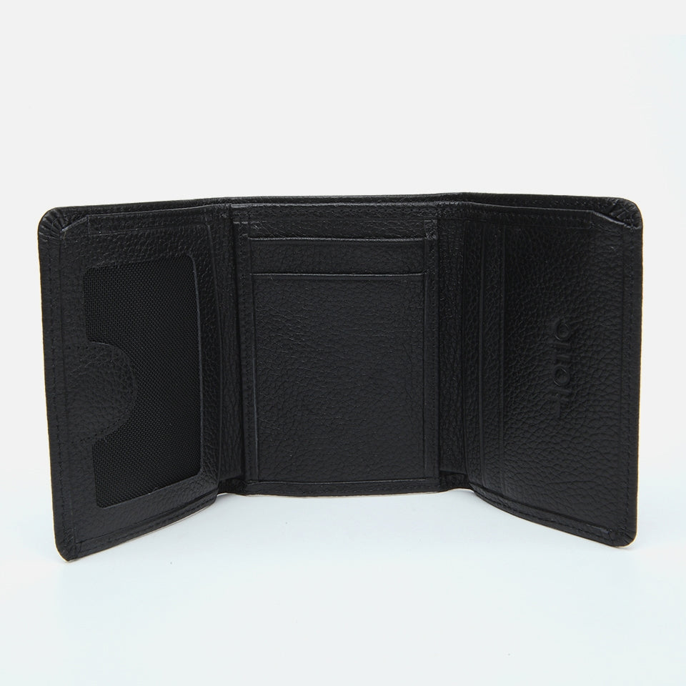Genuine Leather Black Men's Wallet