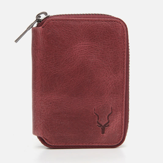 Genuine Leather Burgundy Men's Wallet