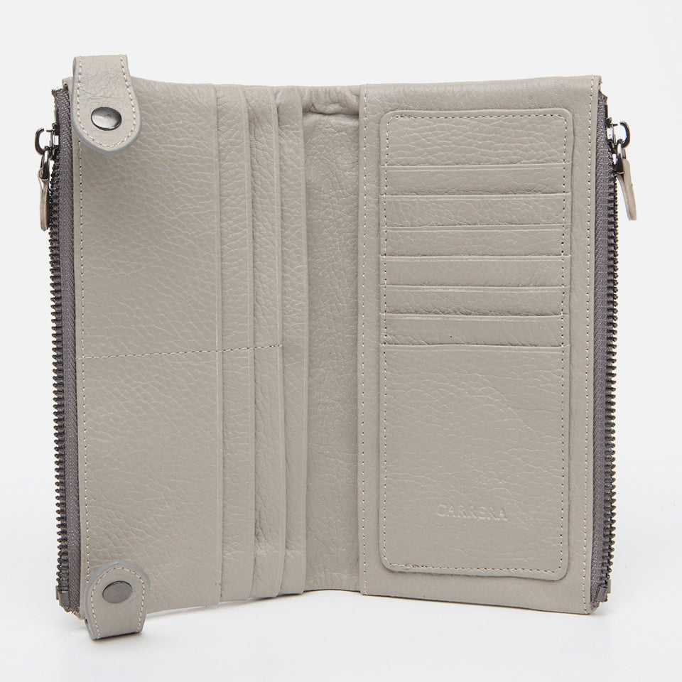 Genuine Leather Grey Men's Wallet
