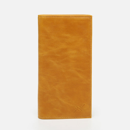 Genuine Leather Yellow Men's Wallet