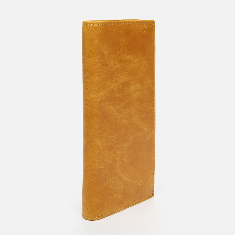 Genuine Leather Yellow Men's Wallet
