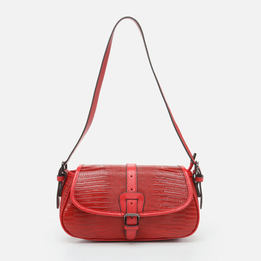 Genuine Leather Red Women's Bag