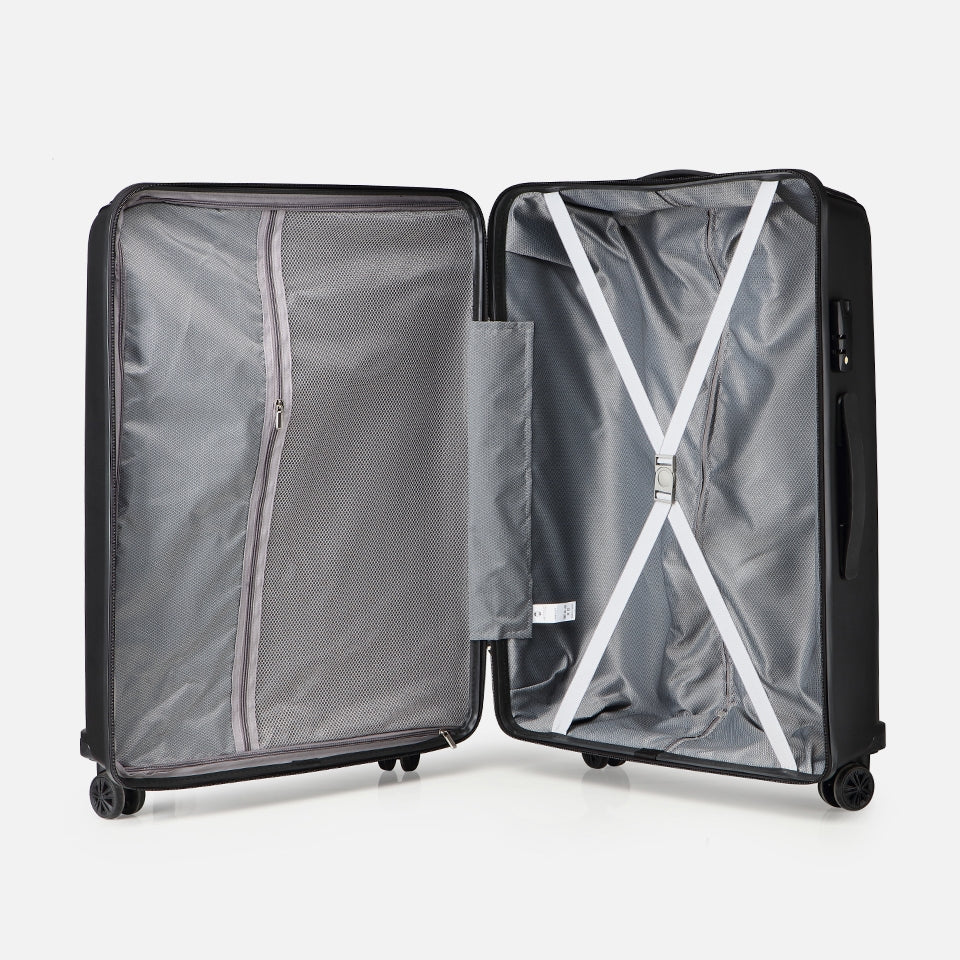 Black Travel Large Suitcase