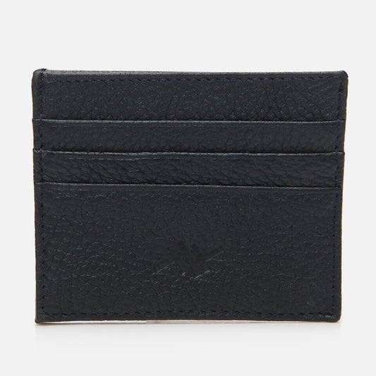 Genuine Leather Navy Blue Men's Wallet