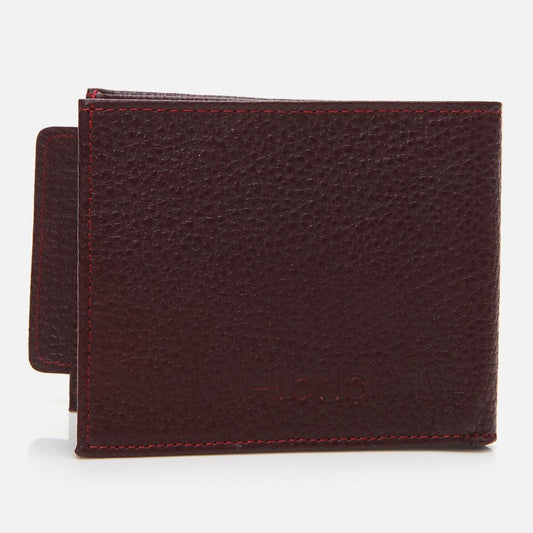 Genuine Leather Burgundy Men's Wallet