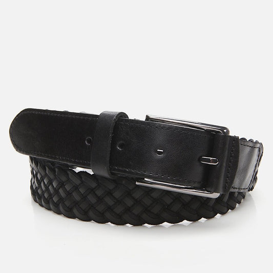 Genuine Leather Black Men's Belt