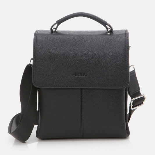 Genuine Leather Black Men's Bag