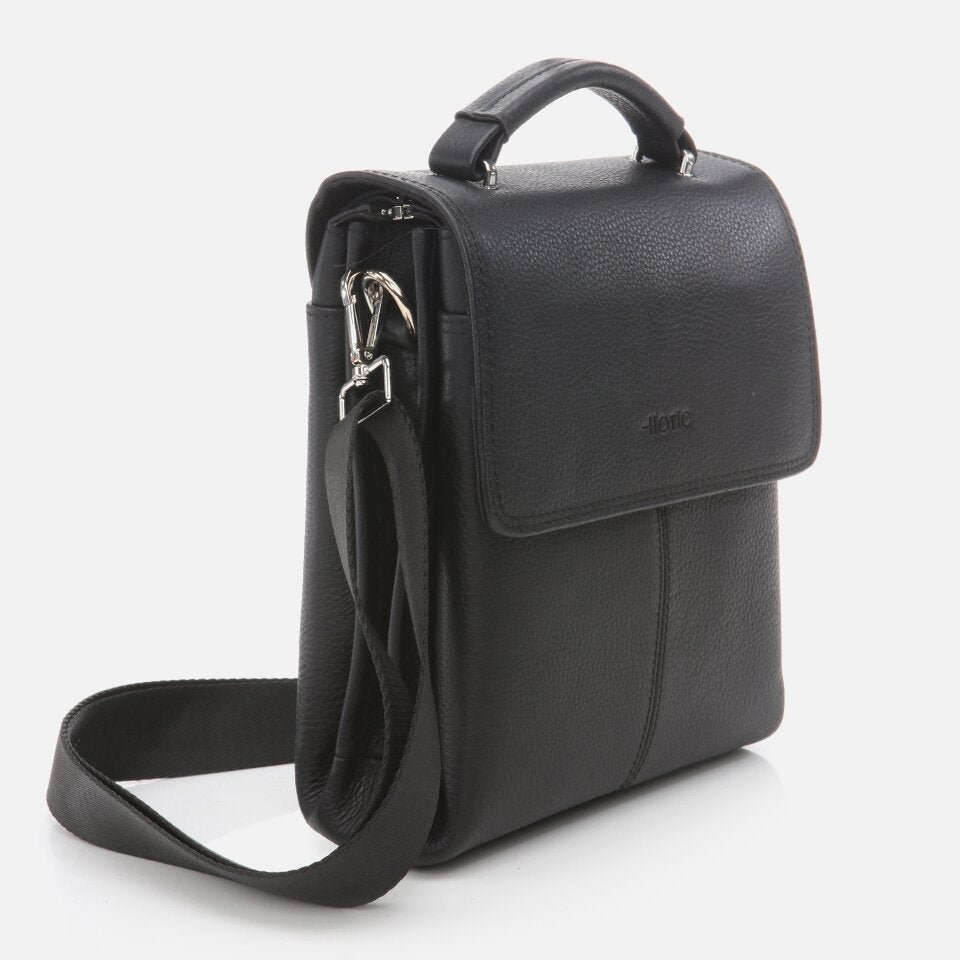Genuine Leather Black Men's Bag