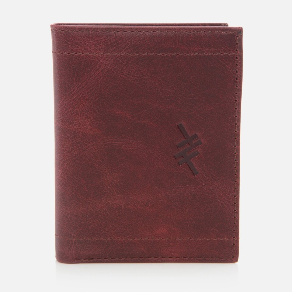 Genuine Leather Burgundy Men's Wallet