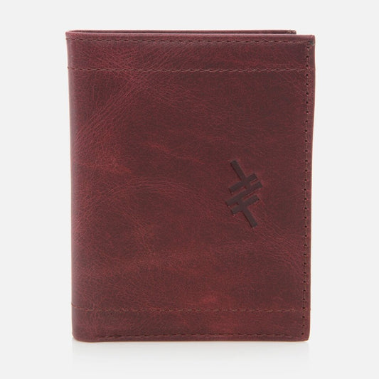 Genuine Leather Burgundy Men's Wallet