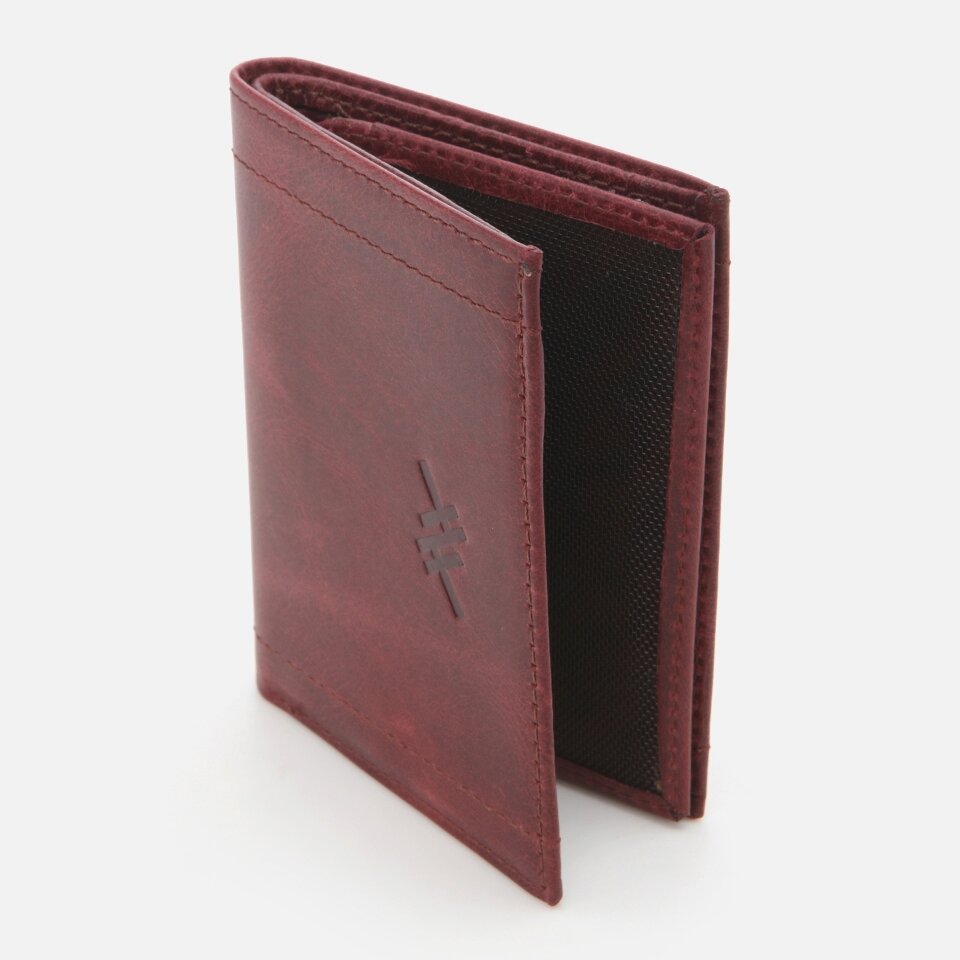 Genuine Leather Burgundy Men's Wallet