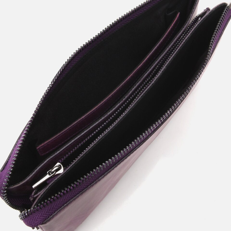 Genuine Leather Purple Men's Bag