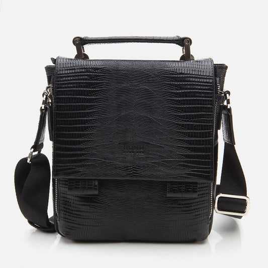 Genuine Leather Black Men's Bag