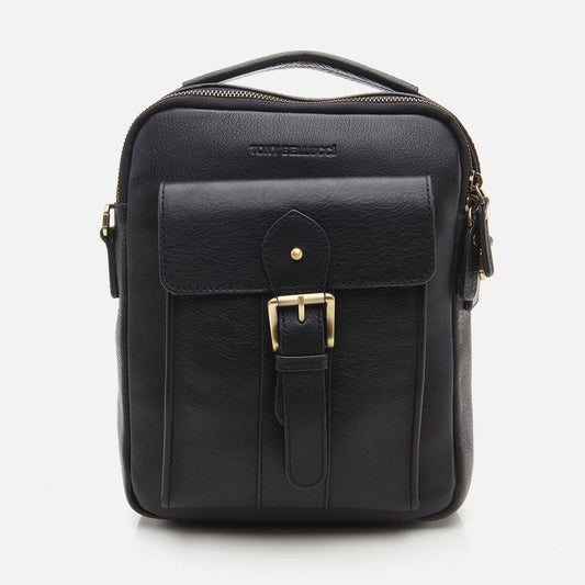 Genuine Leather Black Men's Bag