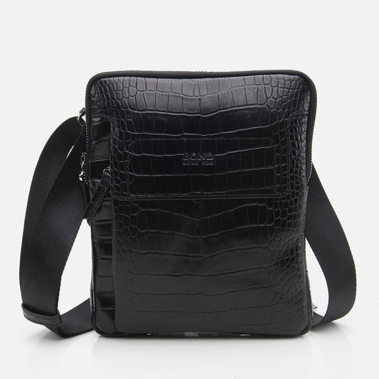 Genuine Leather Black Men's Bag