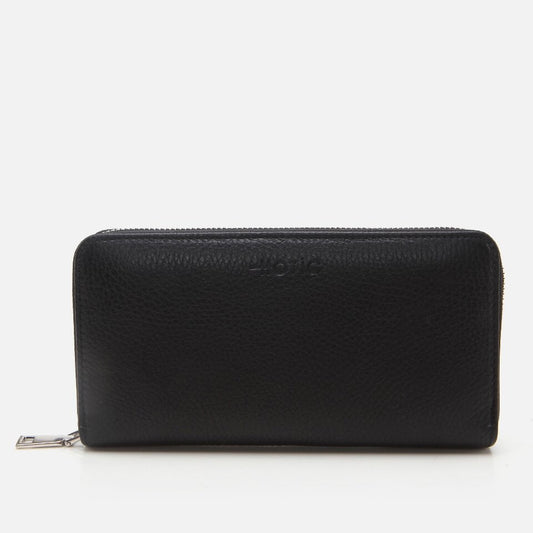 Genuine Leather Black Women's Wallet