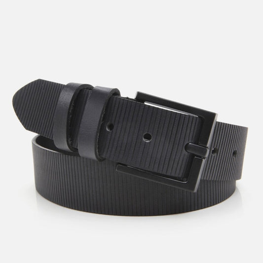 Genuine Leather Black Men's Belt