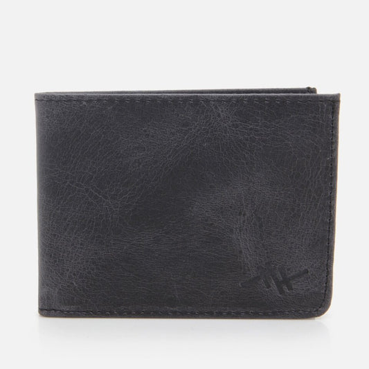Genuine Leather Navy Blue Men's Wallet