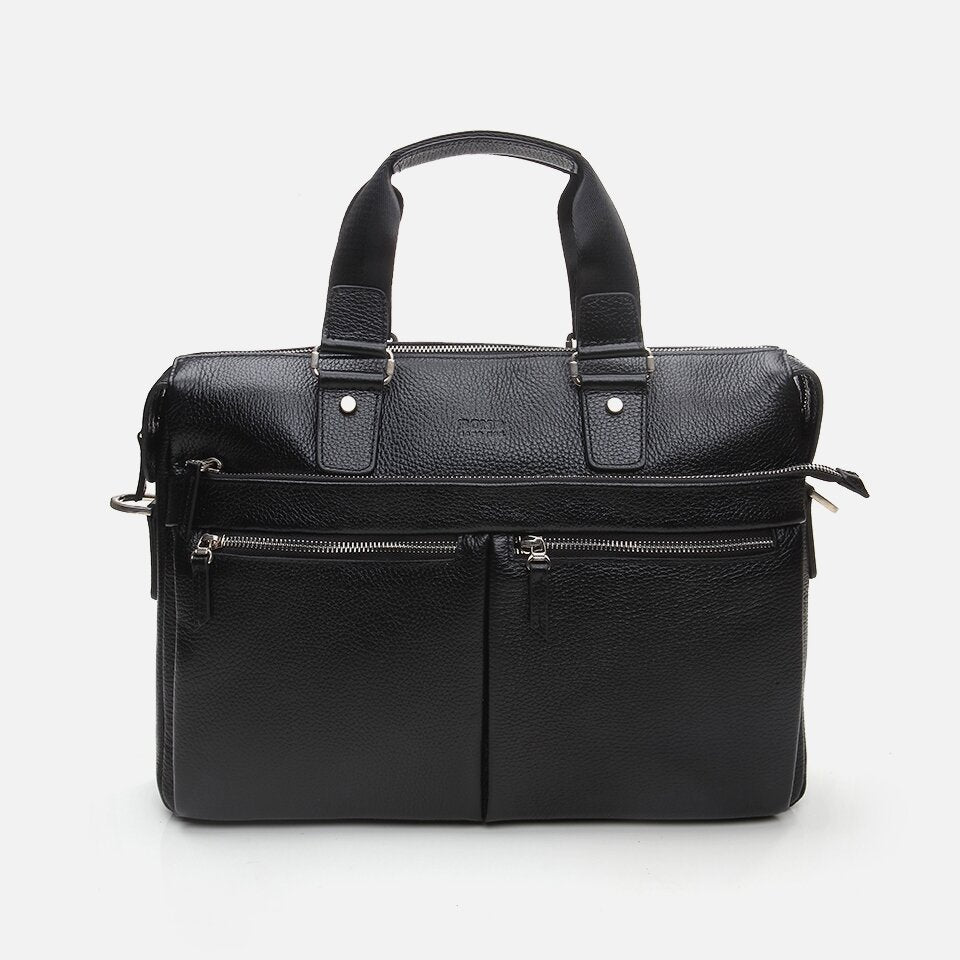 Genuine Leather Black Men's Bag
