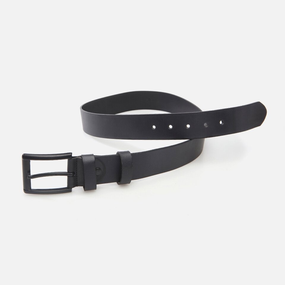 Genuine Leather Black Men's Belt