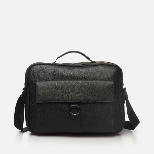 Genuine Leather Black Men's Bag