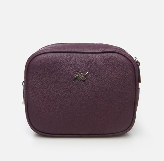 Genuine Leather Purple Women's Mini (Crossbody) Bag