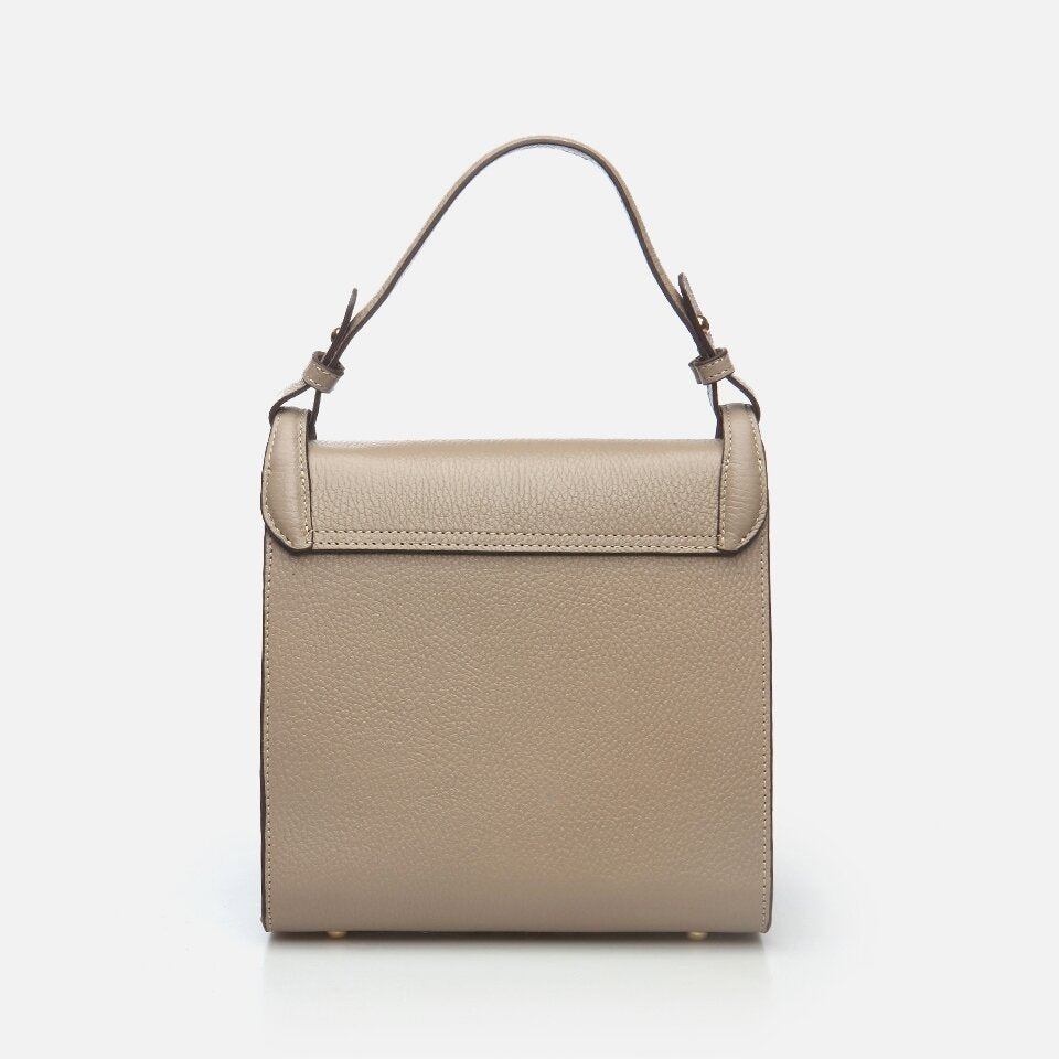 Genuine Leather Women's Brown Handbag