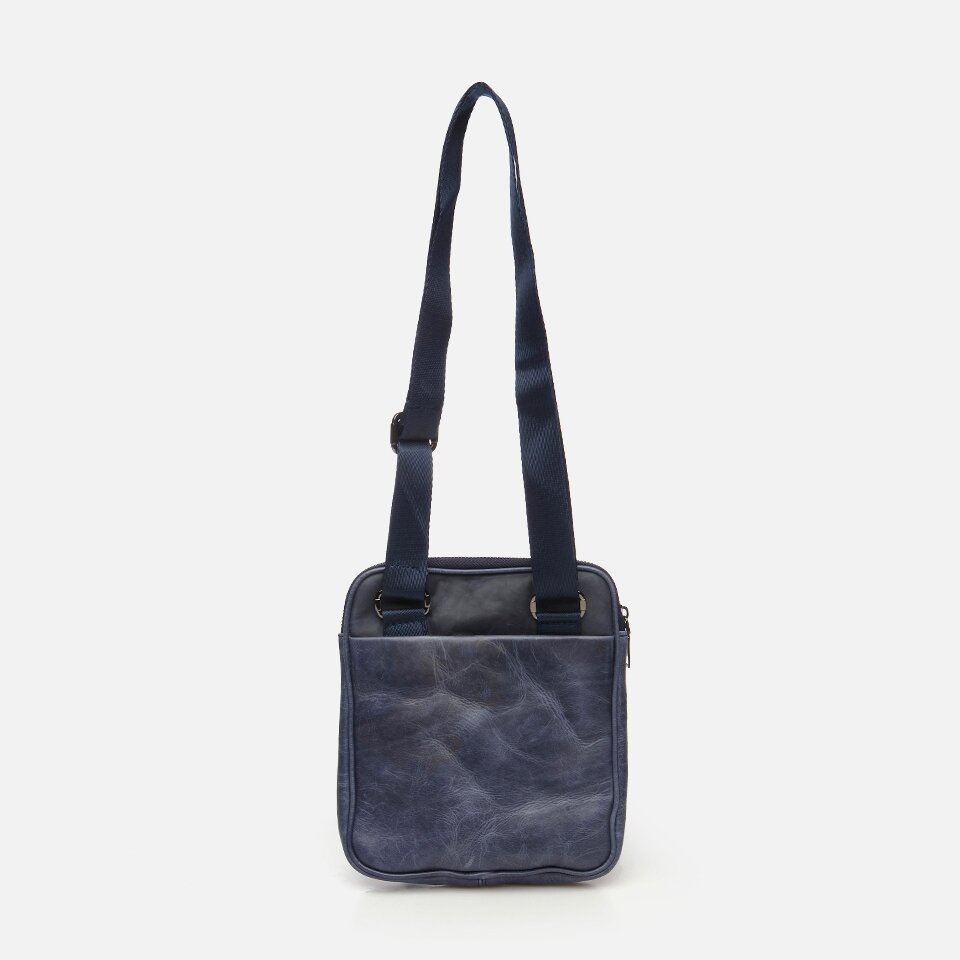 Genuine Leather Navy Blue Men's Bag