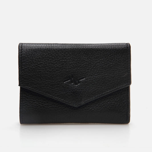 Genuine Leather Black Women's Wallet