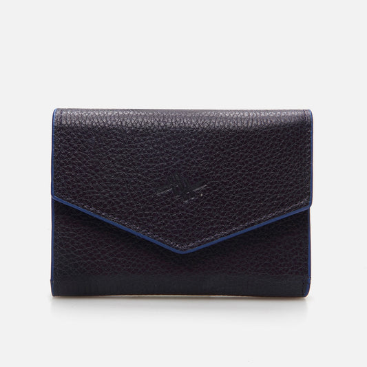 Genuine Leather Navy Blue Women's Wallet