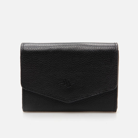 Genuine Leather Black Women's Wallet