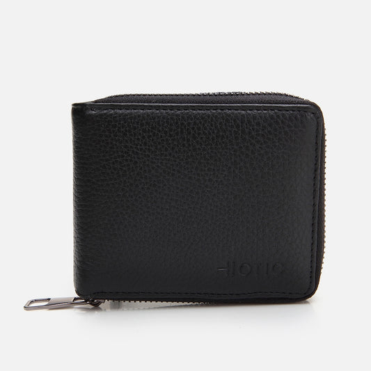 Genuine Leather Black Men's Wallet