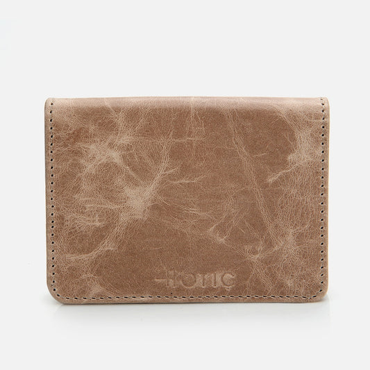 Genuine Leather Sand Beige Men's Wallet