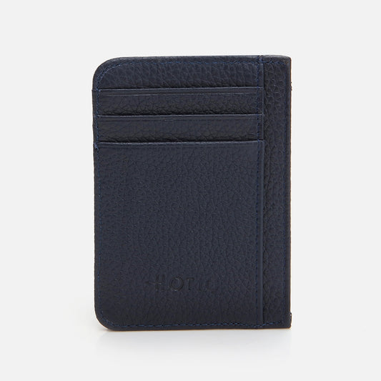 Genuine Leather Navy Blue Men's Wallet