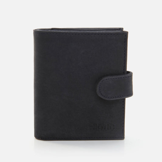 Genuine Leather Navy Blue Men's Wallet