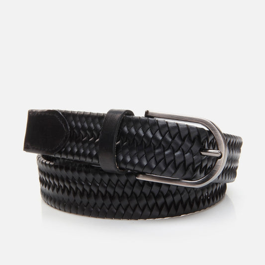 Genuine Leather Black Men's Belt