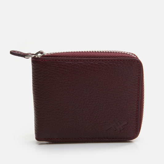 Genuine Leather Burgundy Men's Wallet