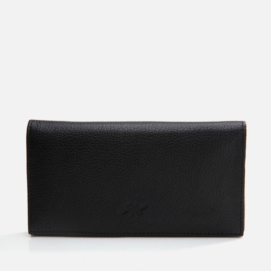 Genuine Leather Black Women's Wallet