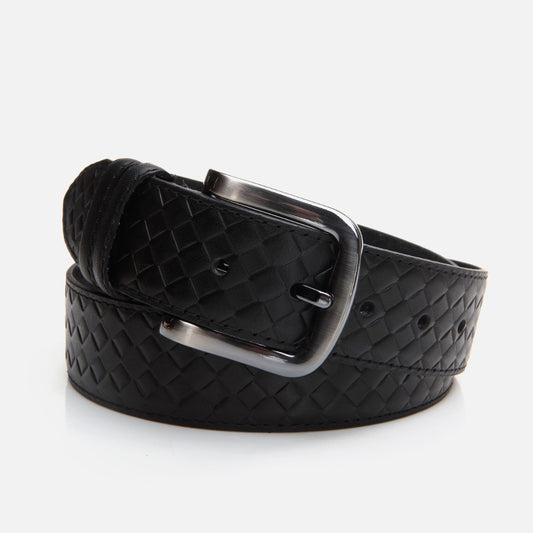 Genuine Leather Black Men's Belt