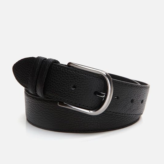 Genuine Leather Black Men's Belt