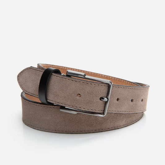 Genuine Leather Sand Beige Men's Belt