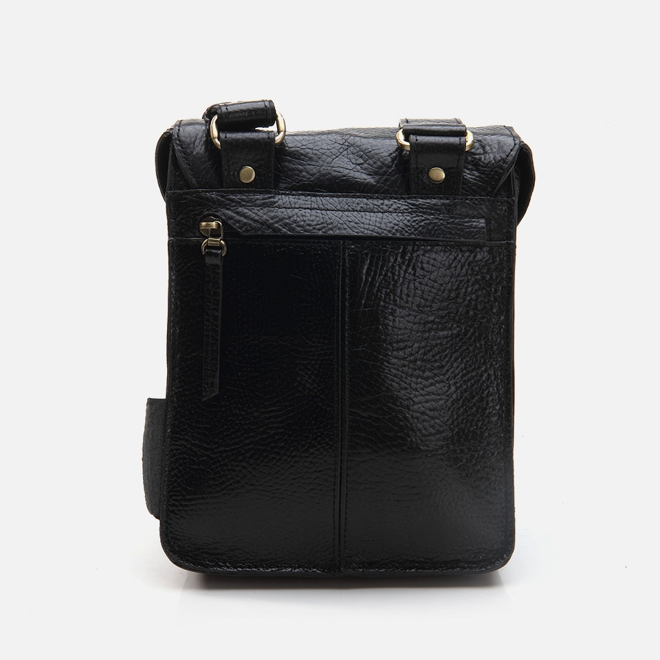 Genuine Leather Black Men's Bag