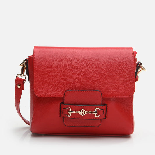 Genuine Leather Red Women's Bag