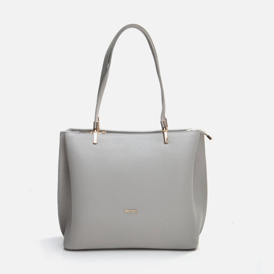 Genuine Leather Gray Women's Bag
