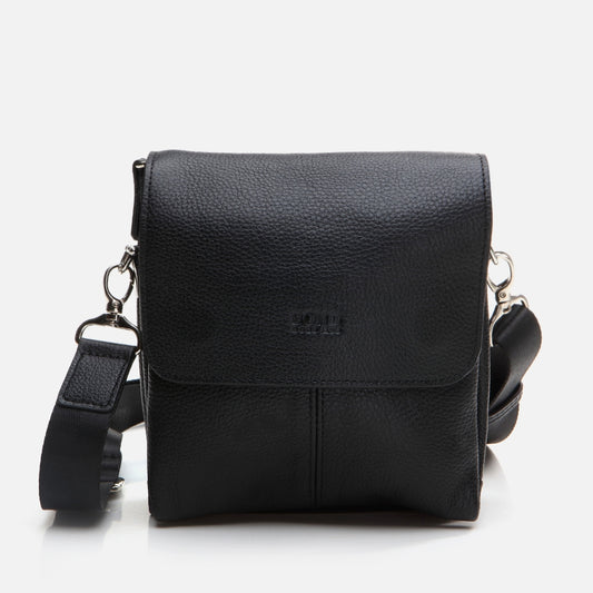Genuine Leather Black Men's Bag