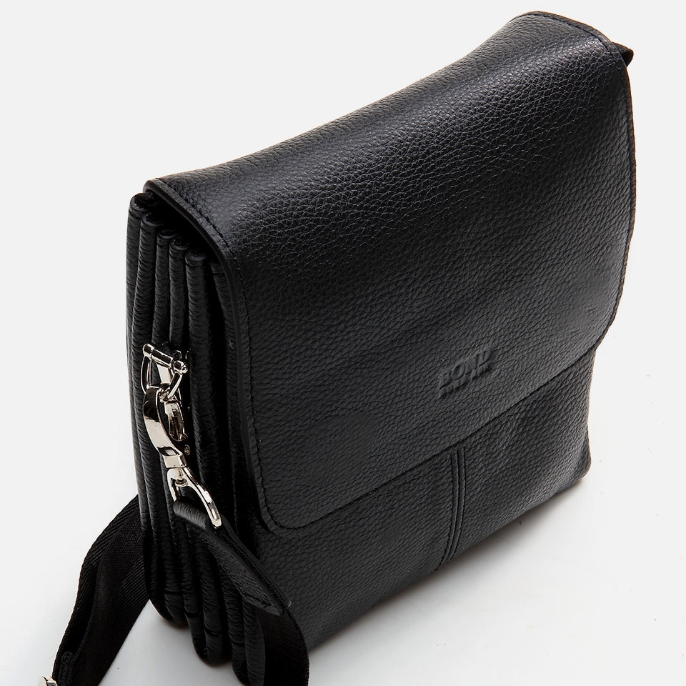 Genuine Leather Black Men's Bag