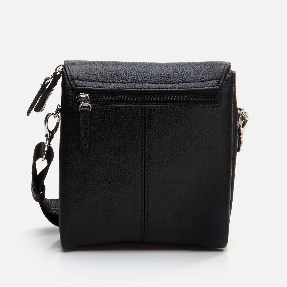 Genuine Leather Black Men's Bag