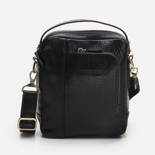 Genuine Leather Black Men's Bag