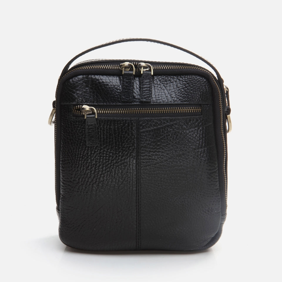 Genuine Leather Black Men's Bag
