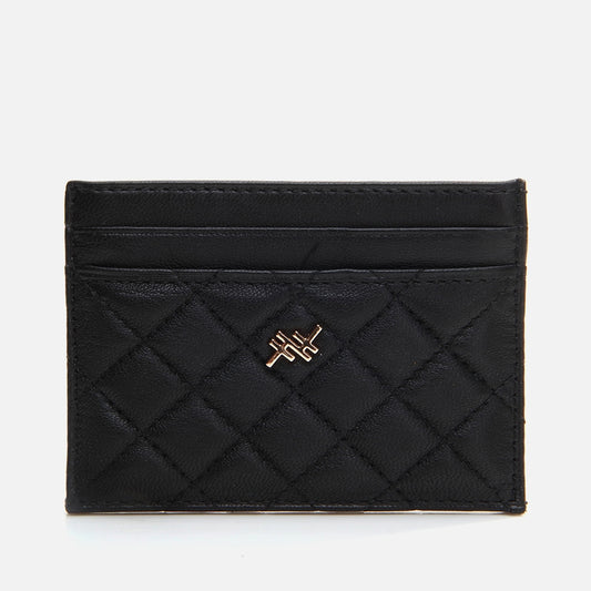 Genuine Leather Black Women's Wallet